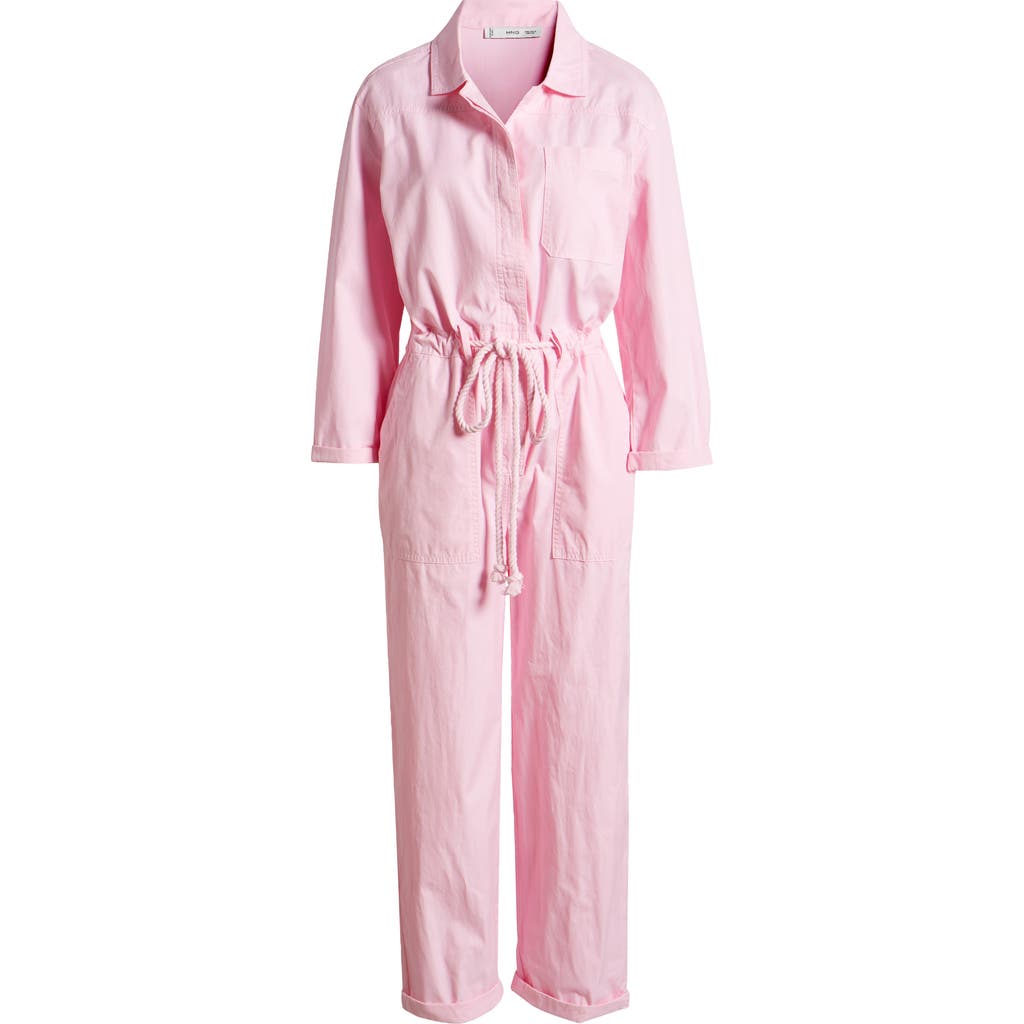 MANGO MANGO NONSTRETCH DENIM JUMPSUIT