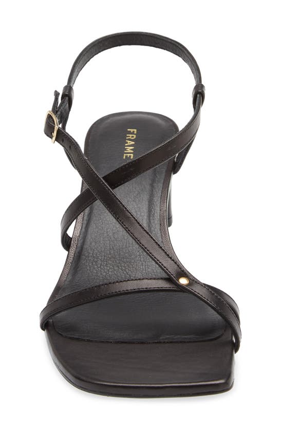 Shop Frame Le Braxton Strappy Sandal In Noir