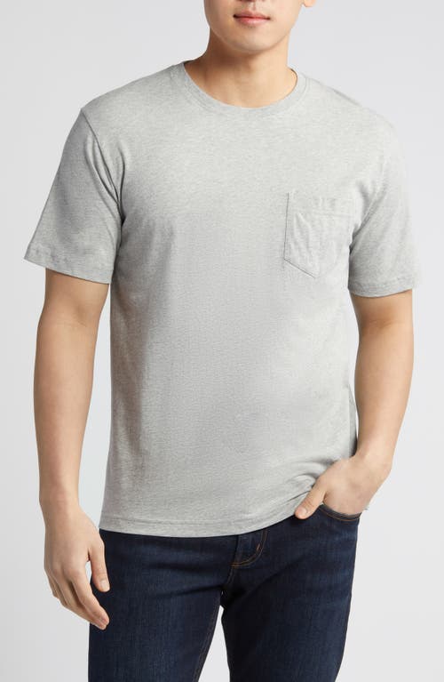 Lava Wash Organic Cotton Pocket T-Shirt in Coastal Grey