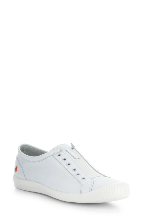 Irit Low Top Sneaker in White Smooth