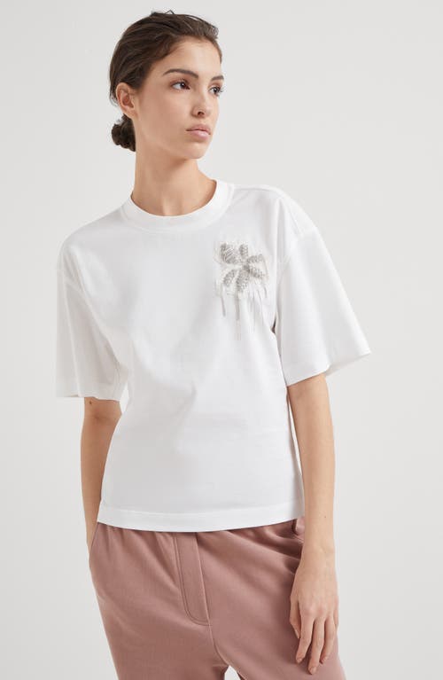 Shop Brunello Cucinelli Jersey T-shirt In White