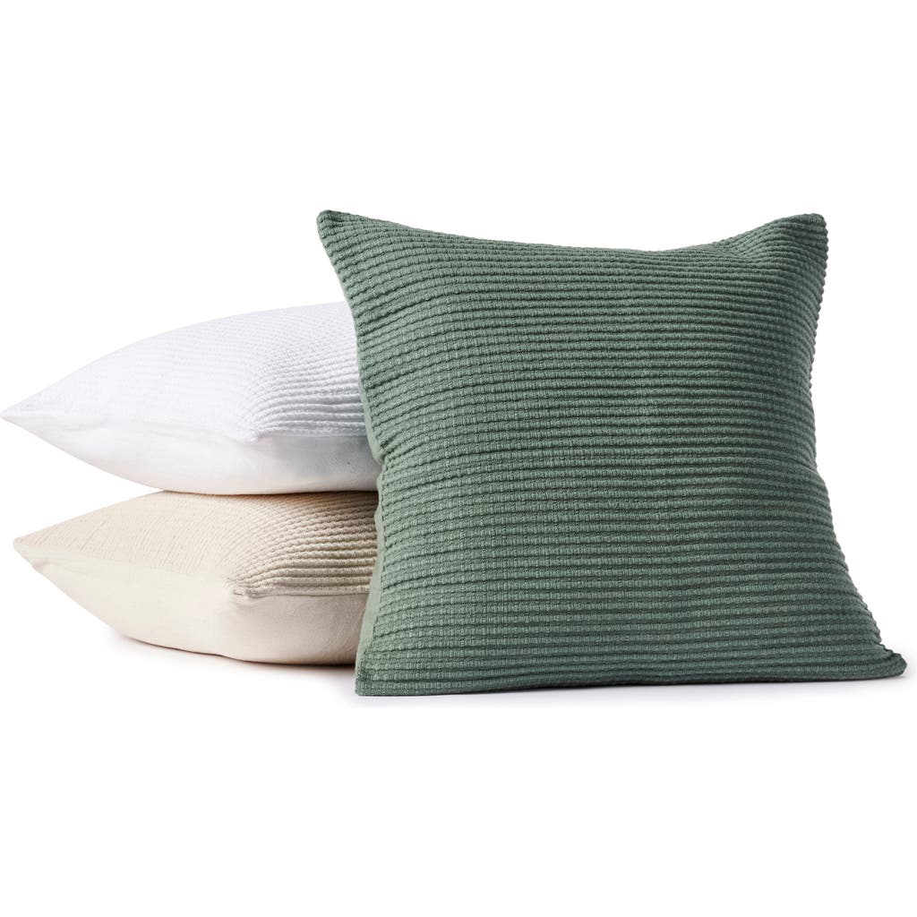 Coyuchi Marshall Organic Cotton Pillow Cover In Juniper W/forest