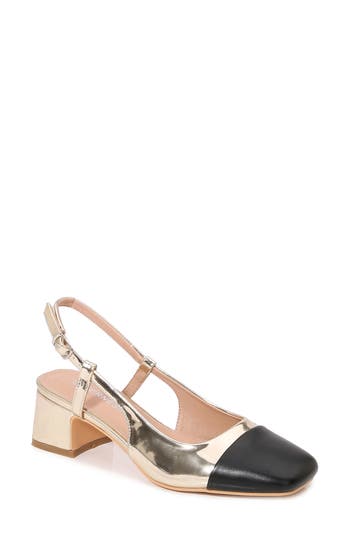 Berness Bethany Slingback Pump In Gold