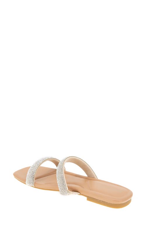 Bcbgeneration Glannis Slide Sandal In Clear/tan