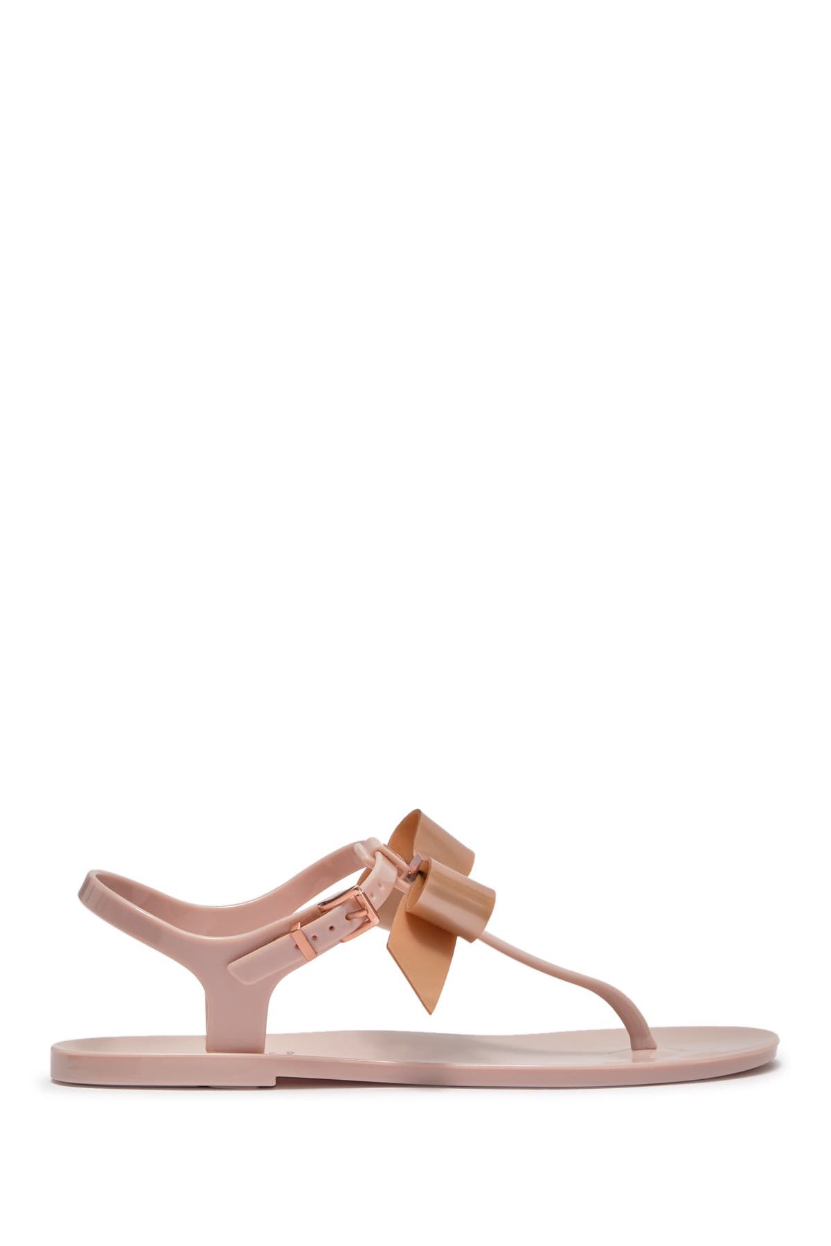 teiya bow detail jelly sandals