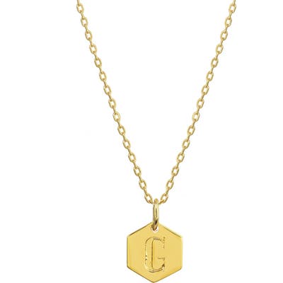 Stella + Ruby Monogram Initial Pendant Necklace