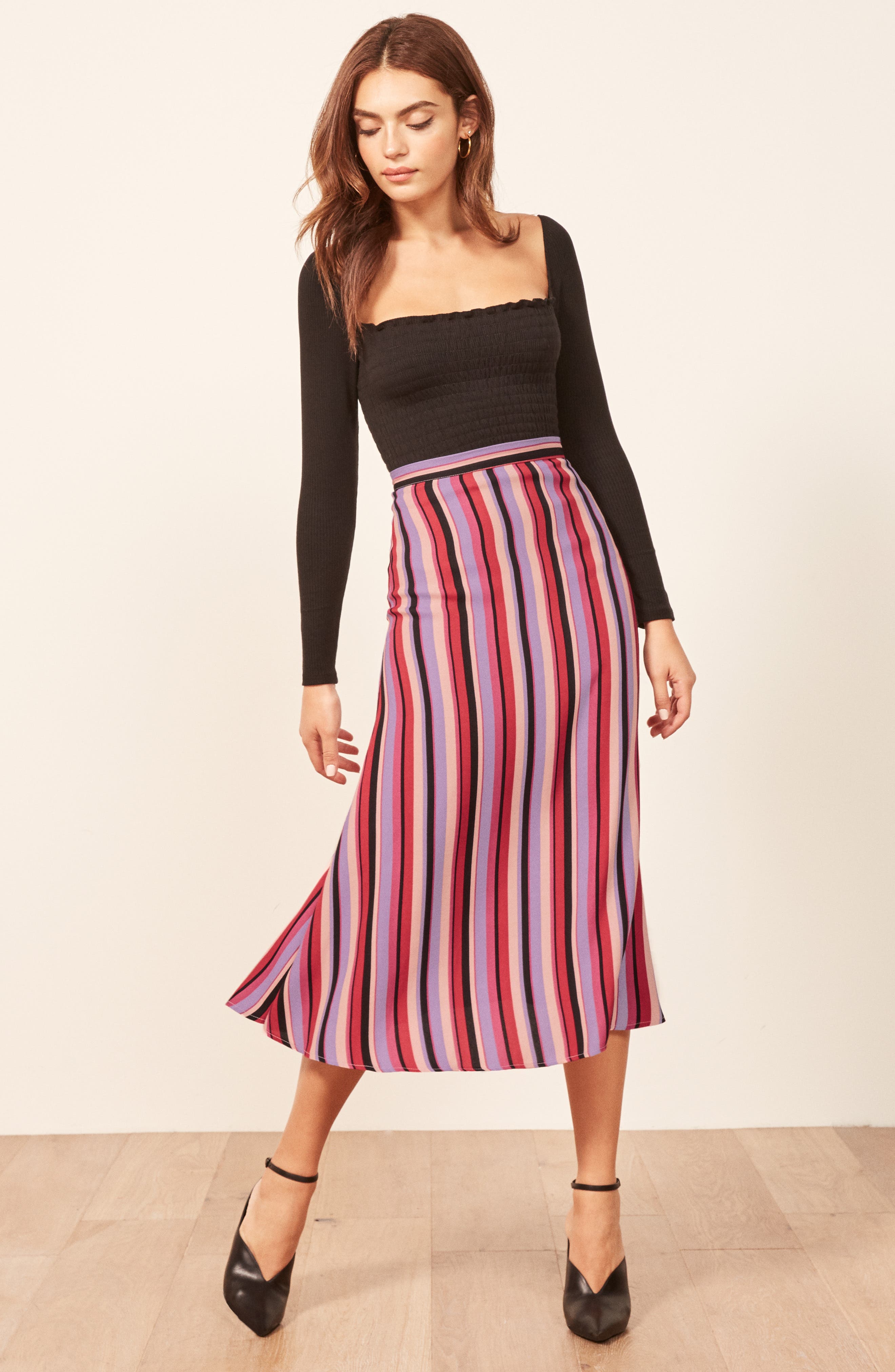 REFORMATION Bea Midi Skirt Nordstrom Rack