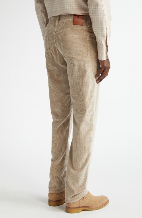 Zegna Cashco Five Pocket Corduroy Pants In Piedicavallo