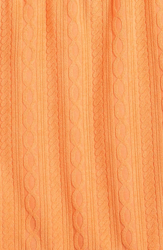 Shop Ava & Yelly Kids' Fringe Cover-up Top & Skirt Set In Orange