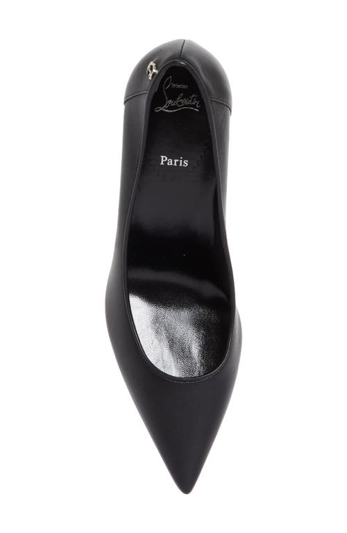 Shop Christian Louboutin Sporty Kate Pointed Toe Pump In B439 Black/lin Black