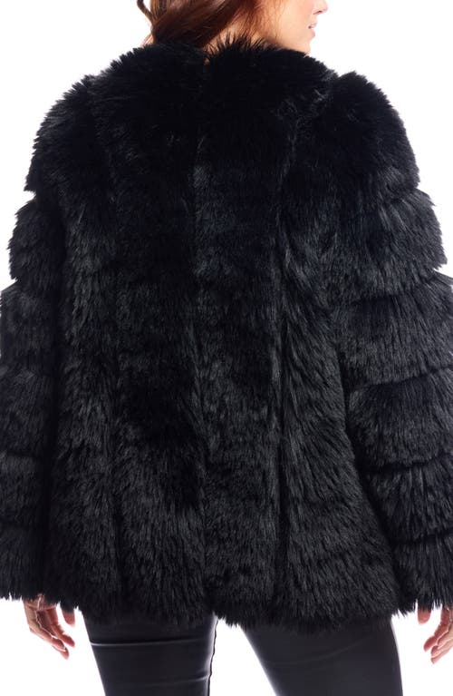 DONNA SALYERS FABULOUS-FURS DONNA SALYERS FABULOUS FURS AVANTE FAUX FUR COAT 