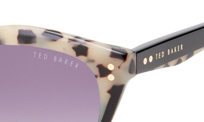 Ted Baker 54mm Polarized Cat Eye Sunglasses In Black