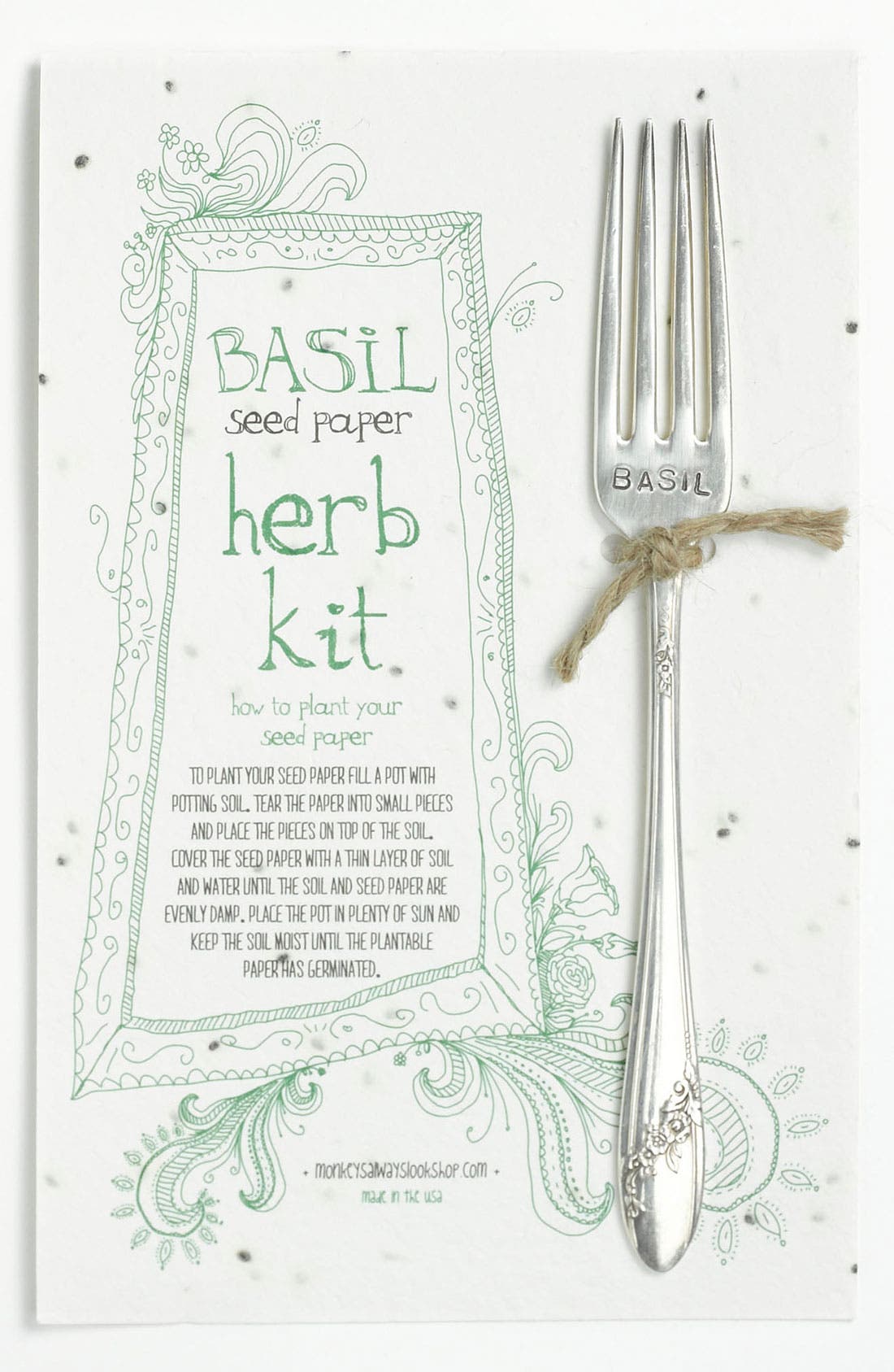 Basil Herb Kit & Garden Marker Nordstrom