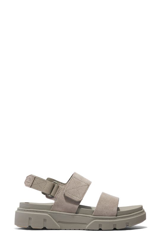 Timberland Greyfield Suede Sandals In Light Taupe Suede