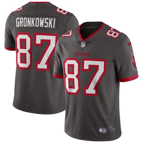 Rob Gronkowski Tampa Bay Buccaneers Signed Pewter Nike Limited Jersey