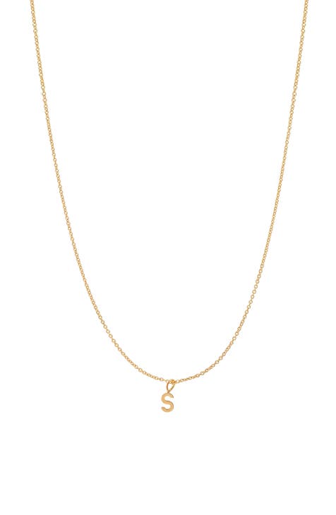 Necklace with s on sale on it