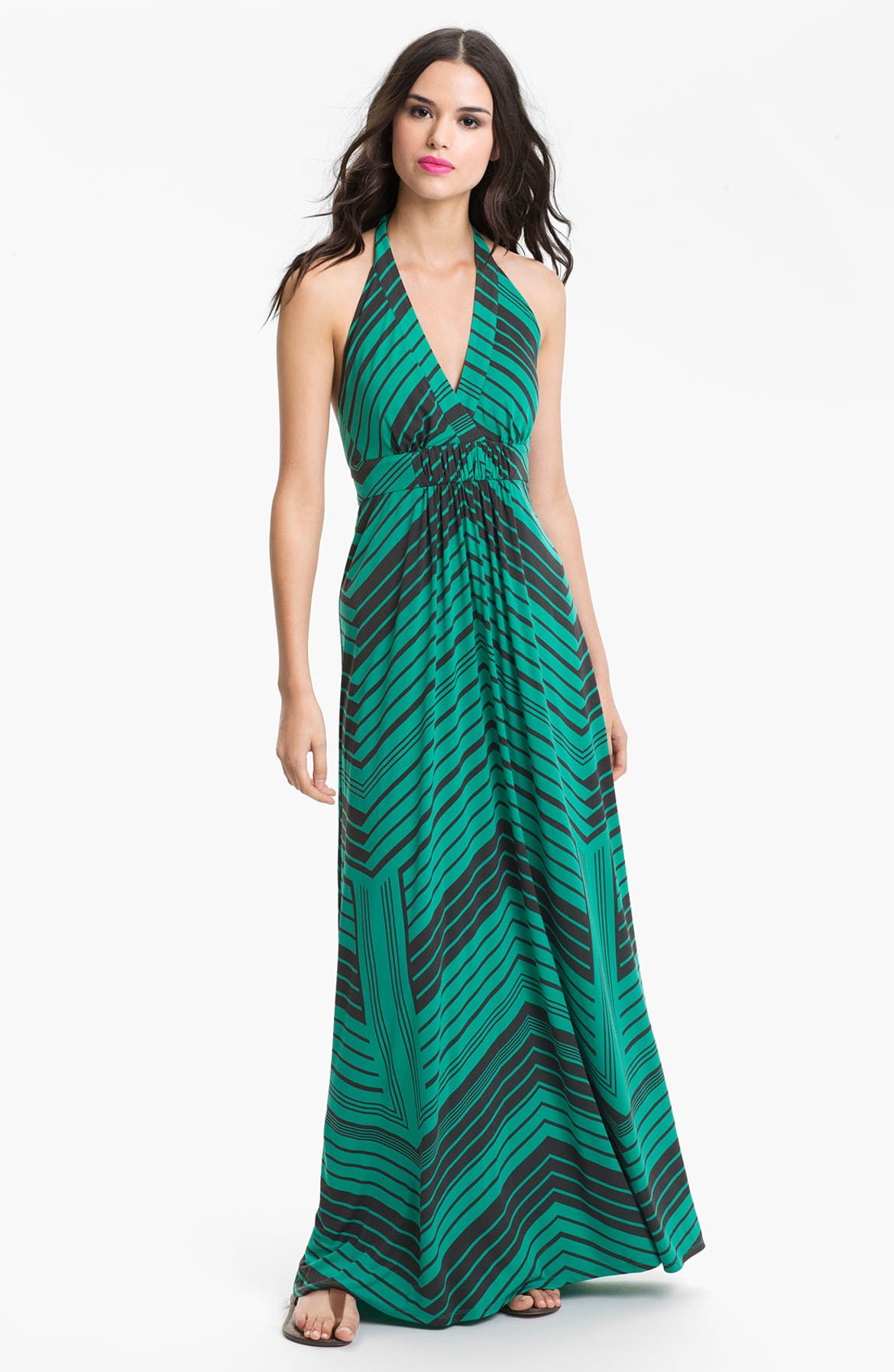 Jessica Simpson Stripe Halter Maxi Dress | Nordstrom