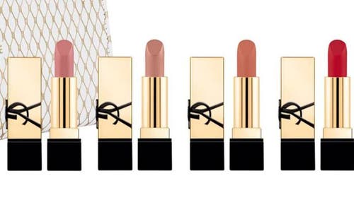 Shop Saint Laurent Yves  5-piece Lip Essentials Gift Set (limited Edition) $74 Value In No Color