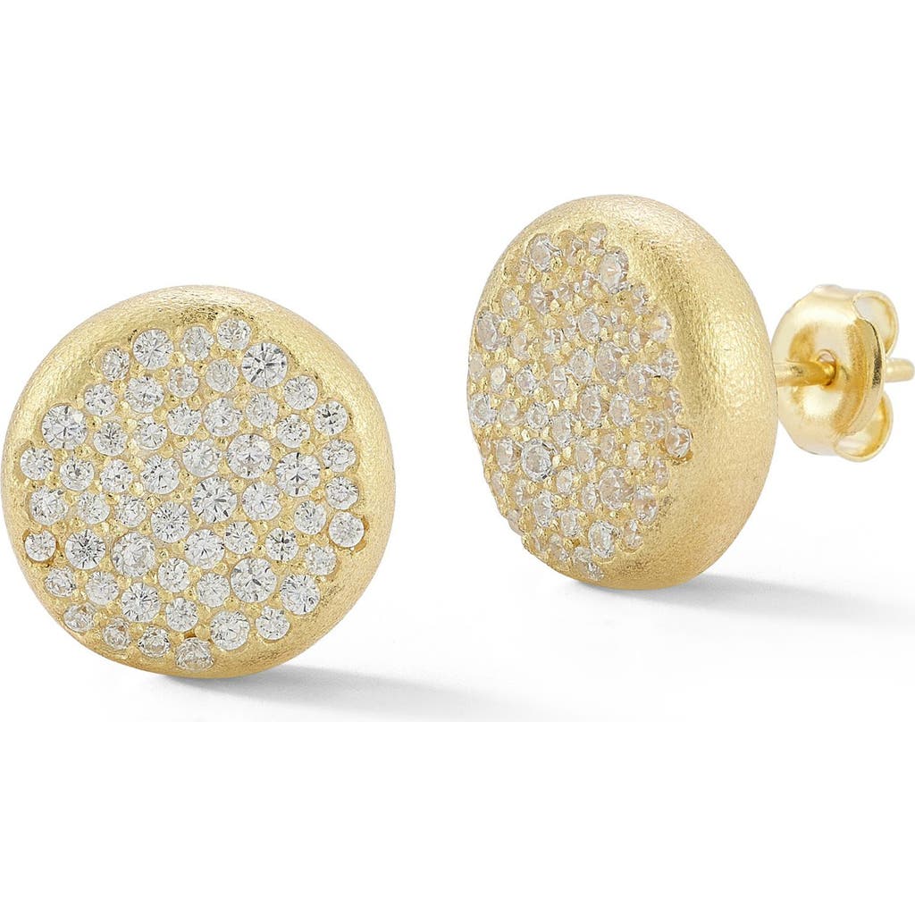 Sphera Milano Pavé Stud Earrings In Gold