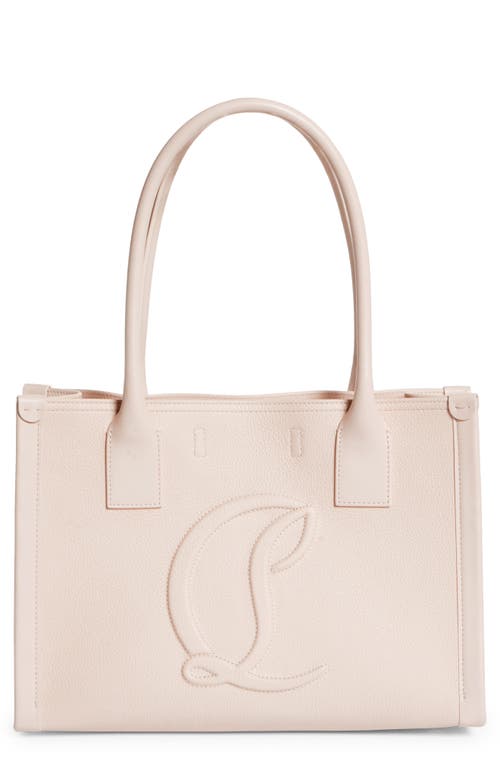 Shop Christian Louboutin Small By My Side Tote In Leche/leche/leche