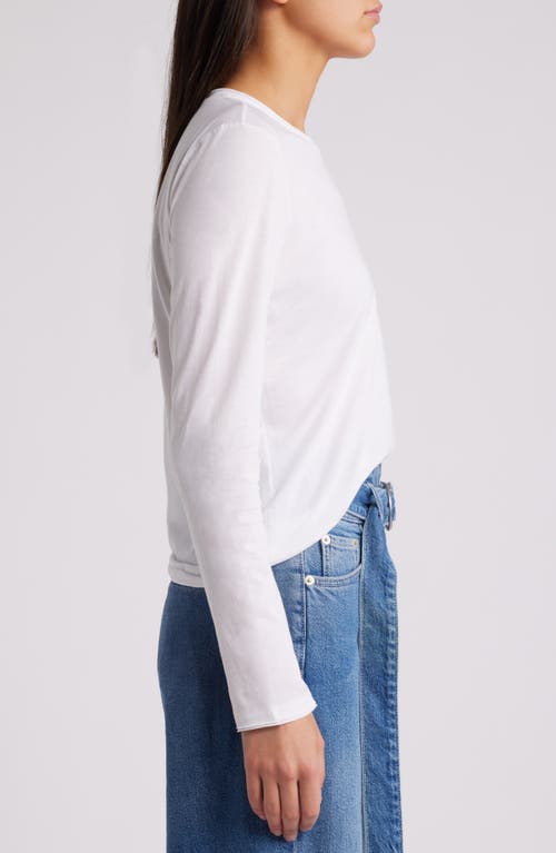 Shop Rails Long Sleeve T-shirt In White