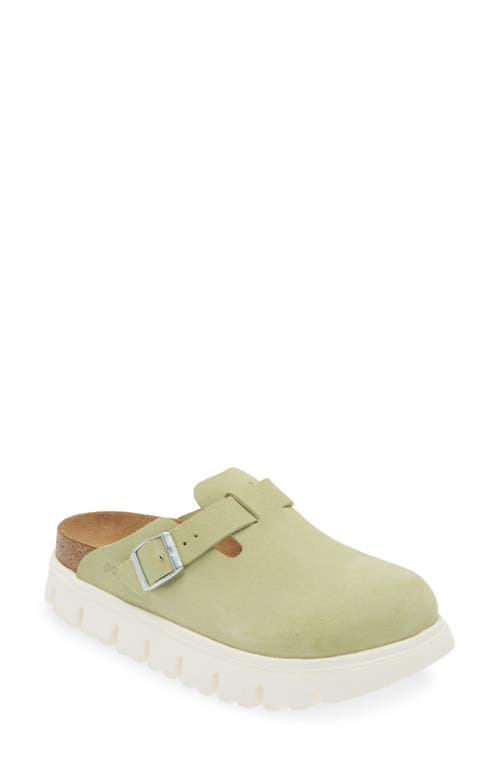 Boston Chunky Platform Clog in Faded Lime