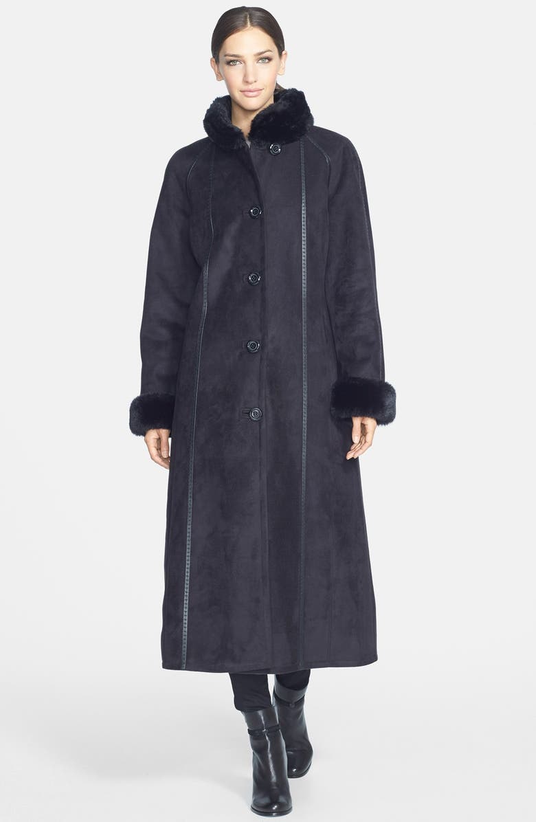 Gallery Long Faux Shearling Coat (Online Only) | Nordstrom