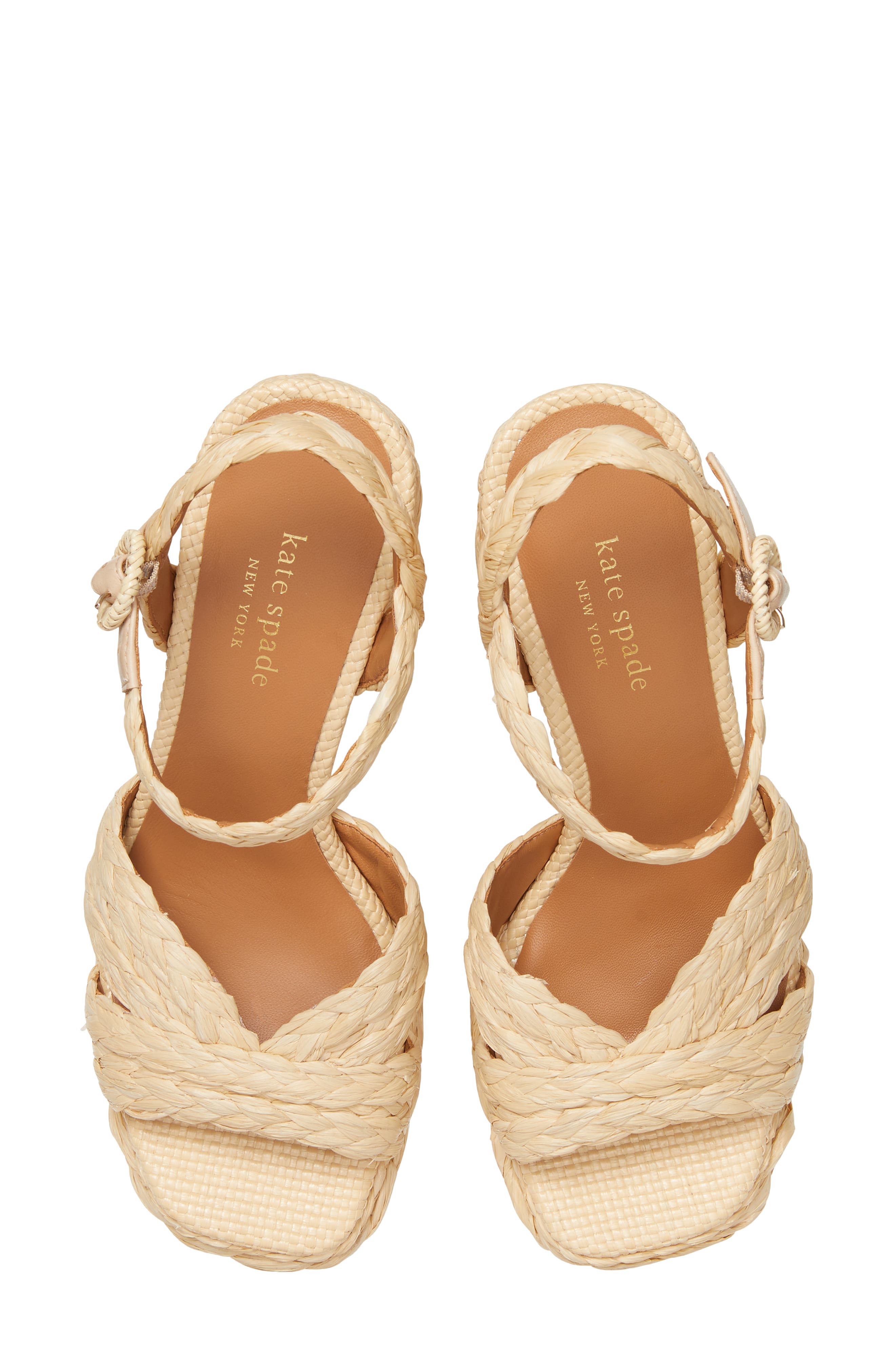 kate spade disco raffia platform sandals