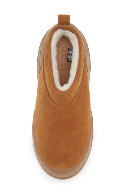 Shop Moon Boot ® Luna Low Faux Shearling Lined Boot In Cognac