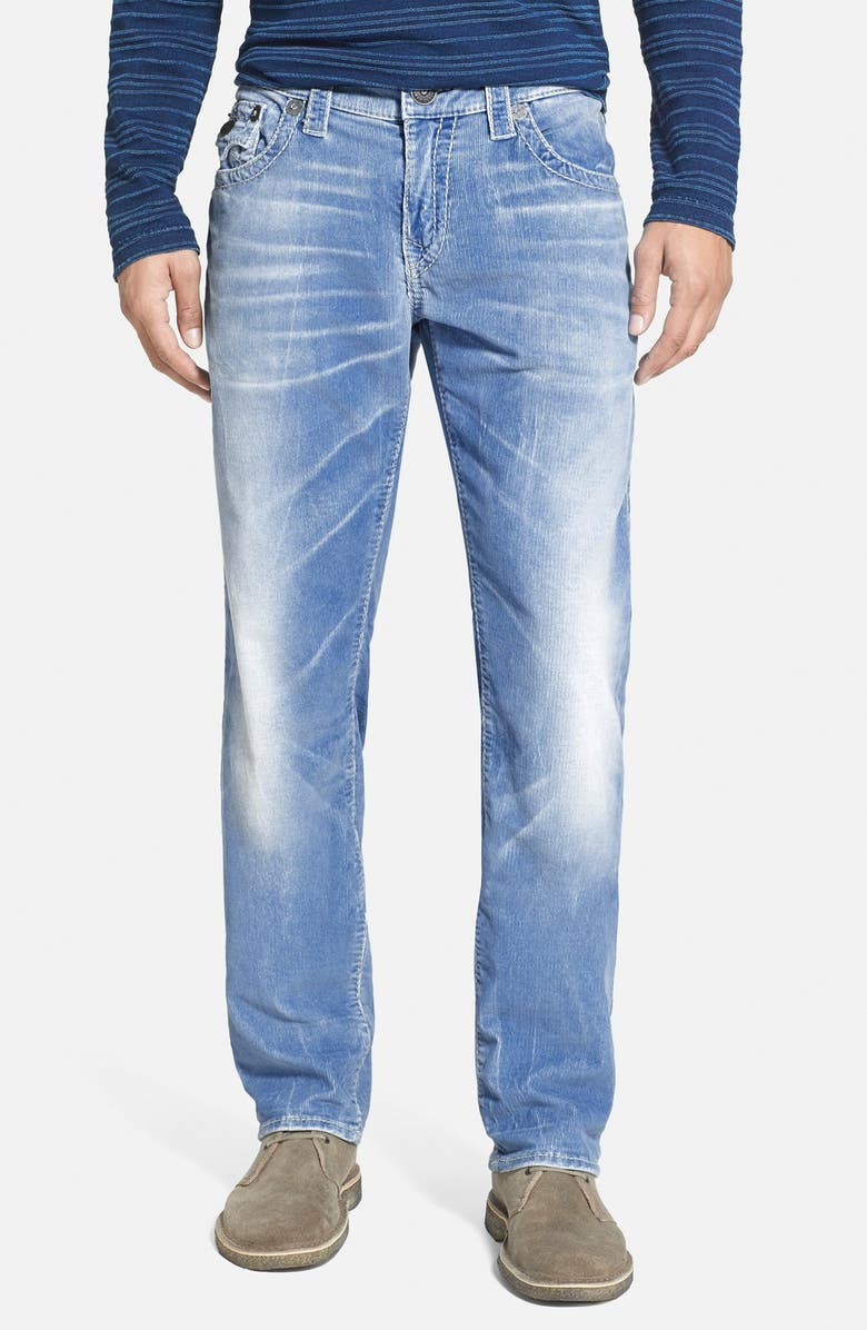 True Religion Brand Jeans 'Geno - Flap' Straight Leg Corduroy Pants ...