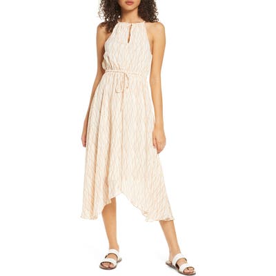 Elizabeth Crosby Charlize Handkerchief Hem Dress, Ivory