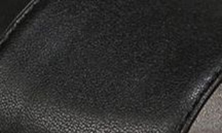 Shop Naturalizer Zane Ankle Strap Platform Sandal In Black Smooth Faux Leather