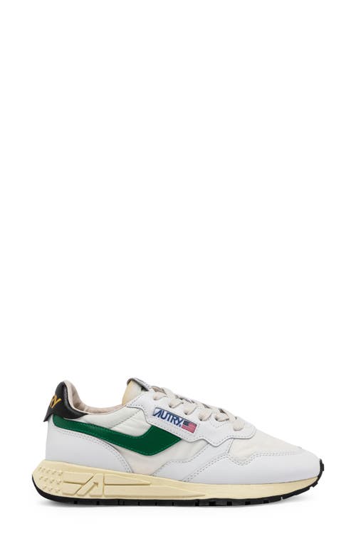 Shop Autry Reelwind Low Water Resistant Sneaker In White/amazon