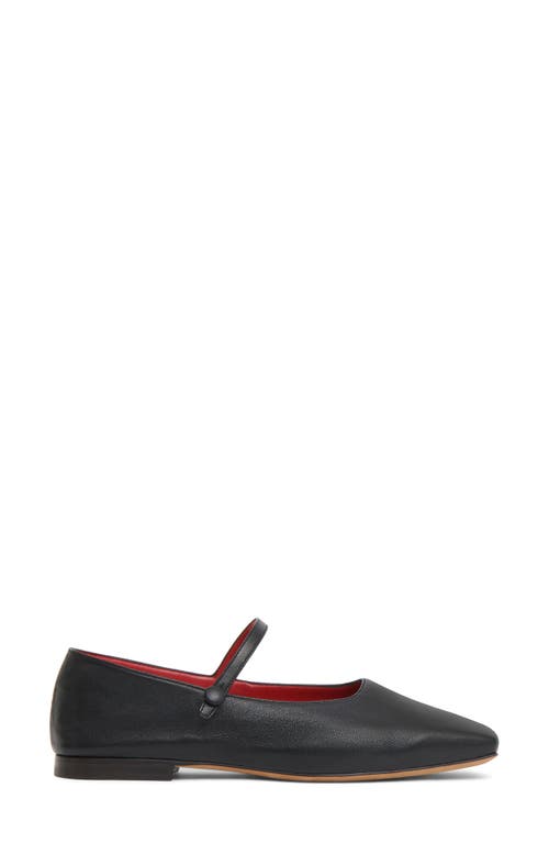 Mansur Gavriel Square Toe Mary Jane In Black