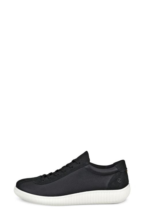 Ecco Soft Zero Sneaker In Black/black