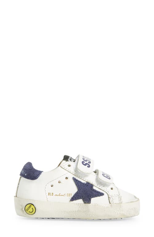 Golden Goose Old School Low Top Sneaker In White/blue Depths