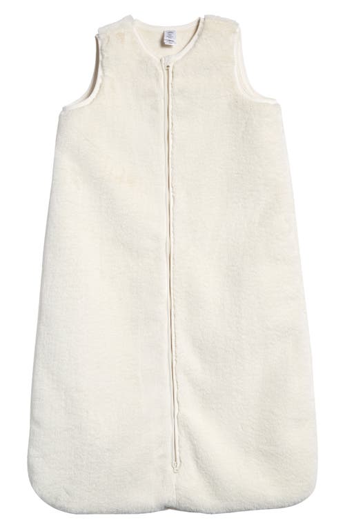 Nordstrom Kids'  Faux Fur Wearable Blanket In Ivory Egret