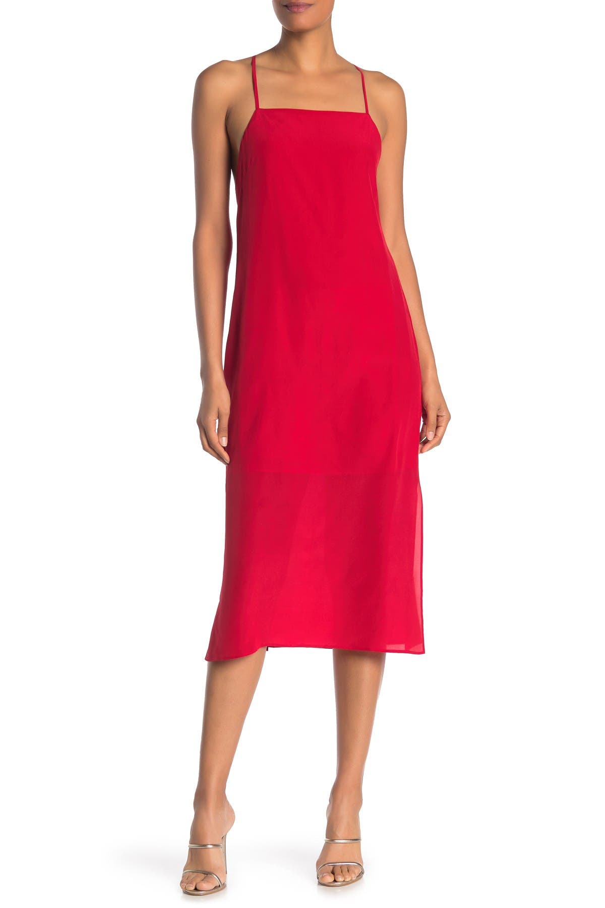 madewell silk slip dress