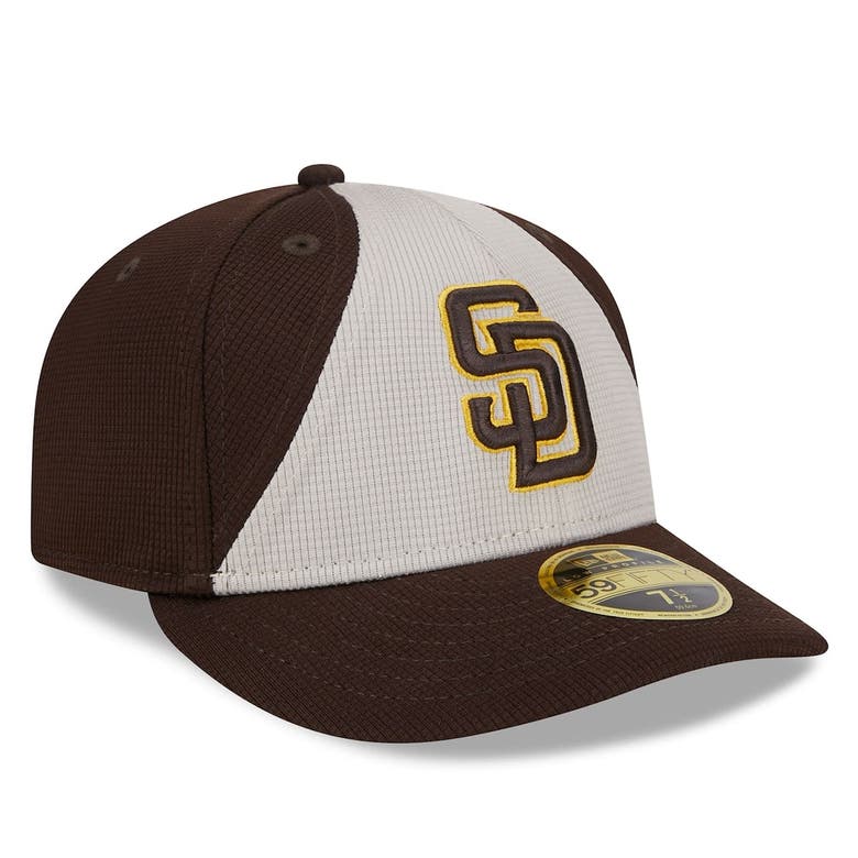 Shop New Era Brown San Diego Padres 2024 Batting Practice Low Profile 59fifty Fitted Hat