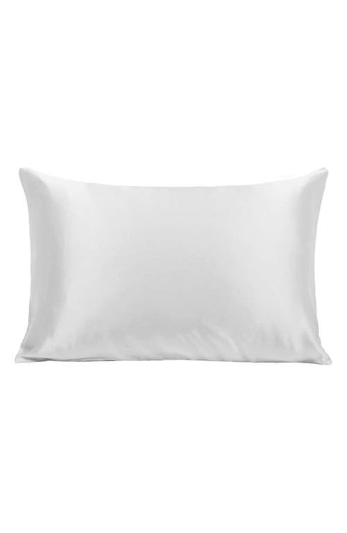 NIGHT Vegan Satin Pillowcase in White at Nordstrom, Size Standard