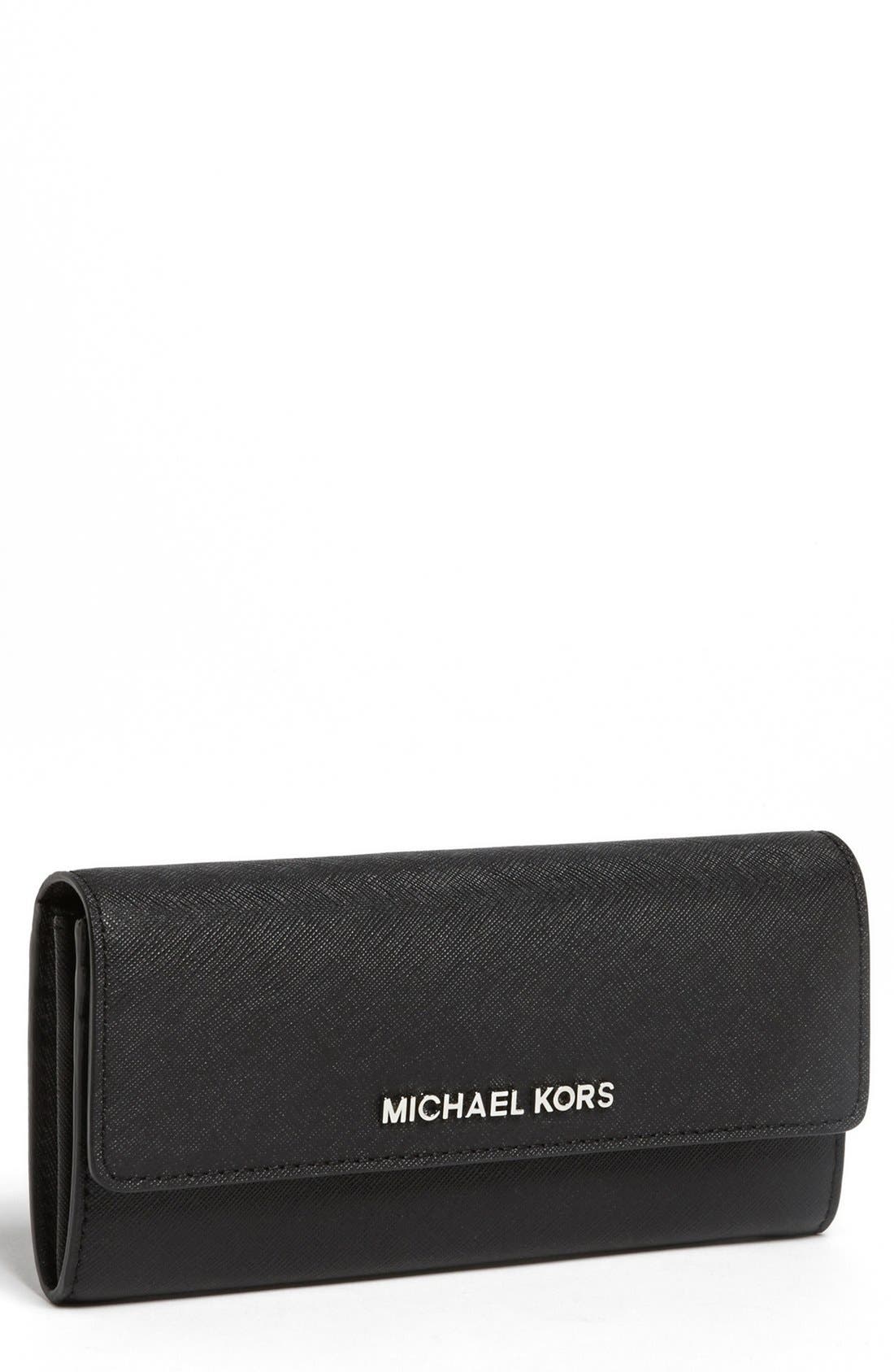MICHAEL Michael Kors Saffiano Leather Carryall Wallet Nordstrom
