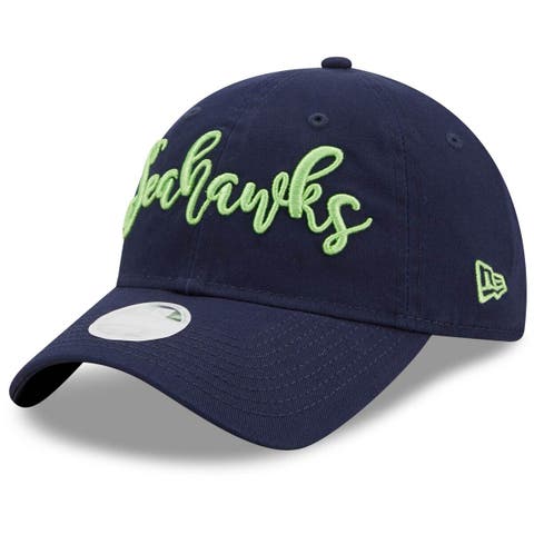 PROFILE Women's College Navy Seattle Seahawks Plus Size Script