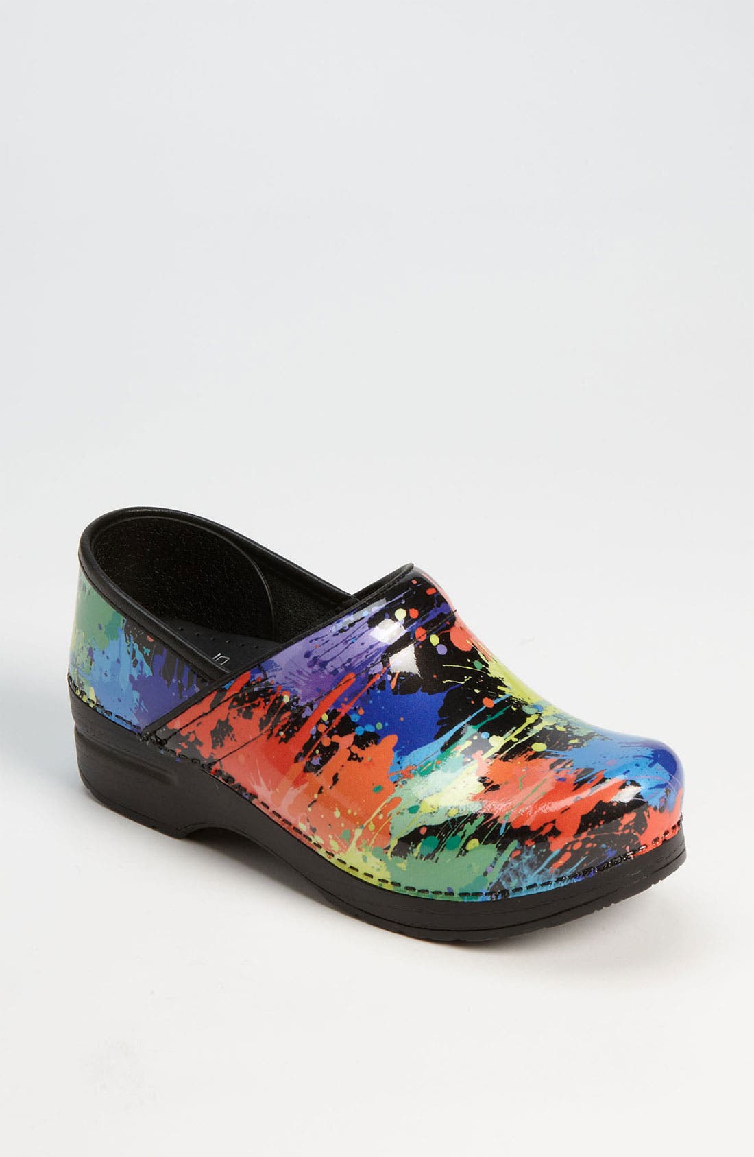 paint splatter dansko clogs