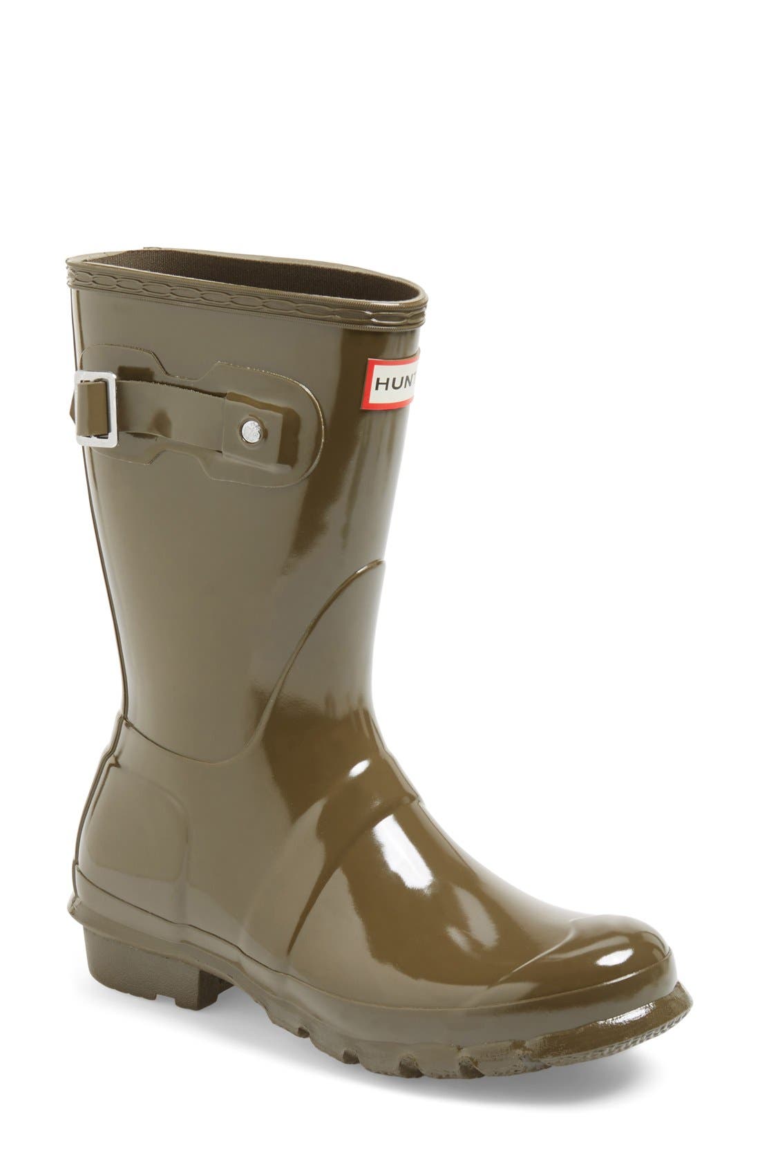 hunter short gloss rain boots sale
