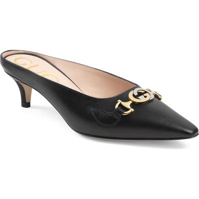 Guccipointy Toe Mule, Black