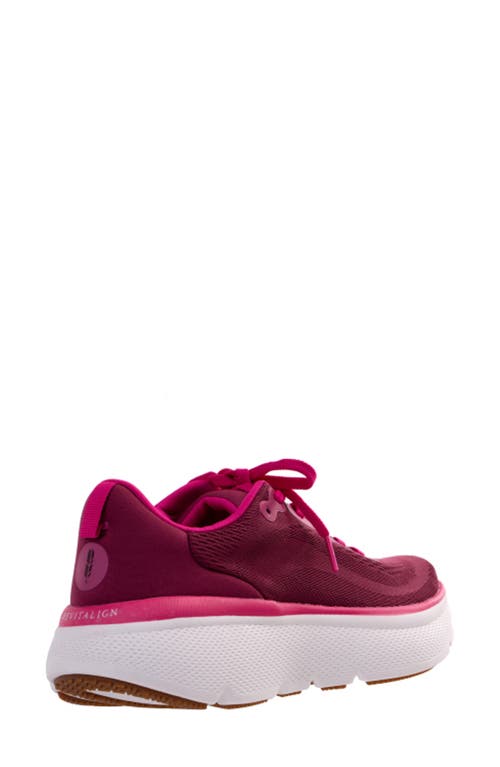 Revitalign Gaia Walking Sneaker In Red Plum