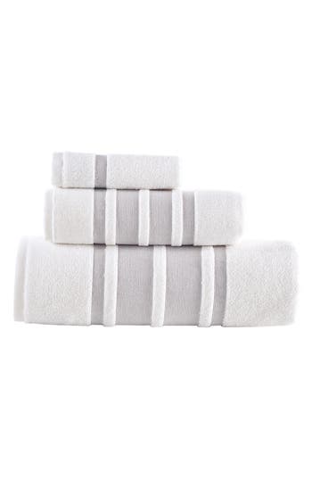 Brooks Brothers Contrast Boarder 3-piece Towel Set<br /> In Taupe