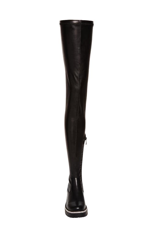 Azalea Wang New Rules Thigh High Boot In Black