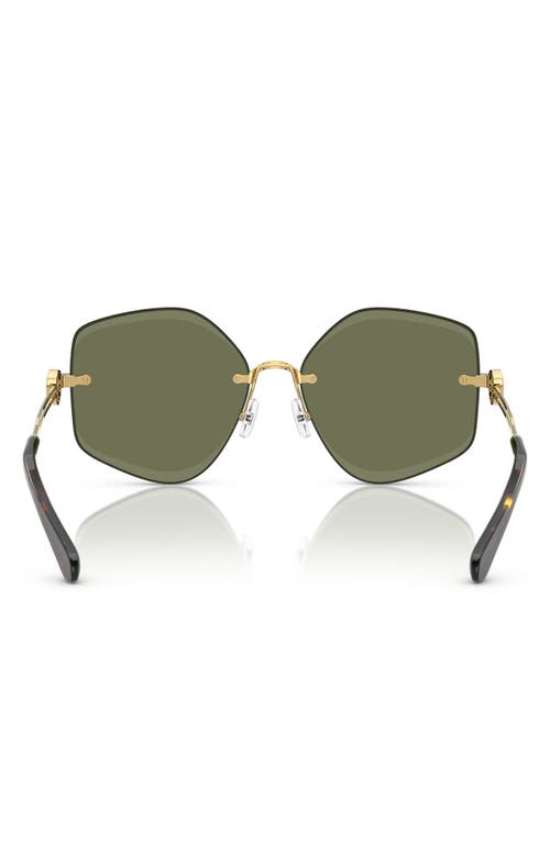 Tory Burch Ty6111 Geometric Sunglasses In Gold