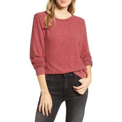Wildfox Baggy Beach Jumper Pullover, Burgundy